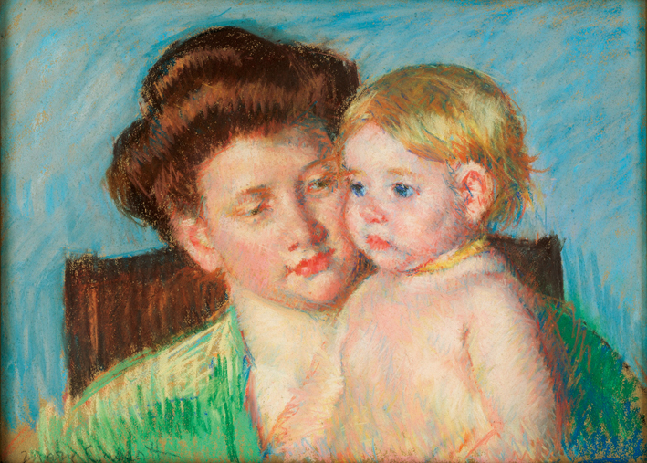  玛丽·卡萨特 Mary Cassatt —— 母亲与孩子 (8)